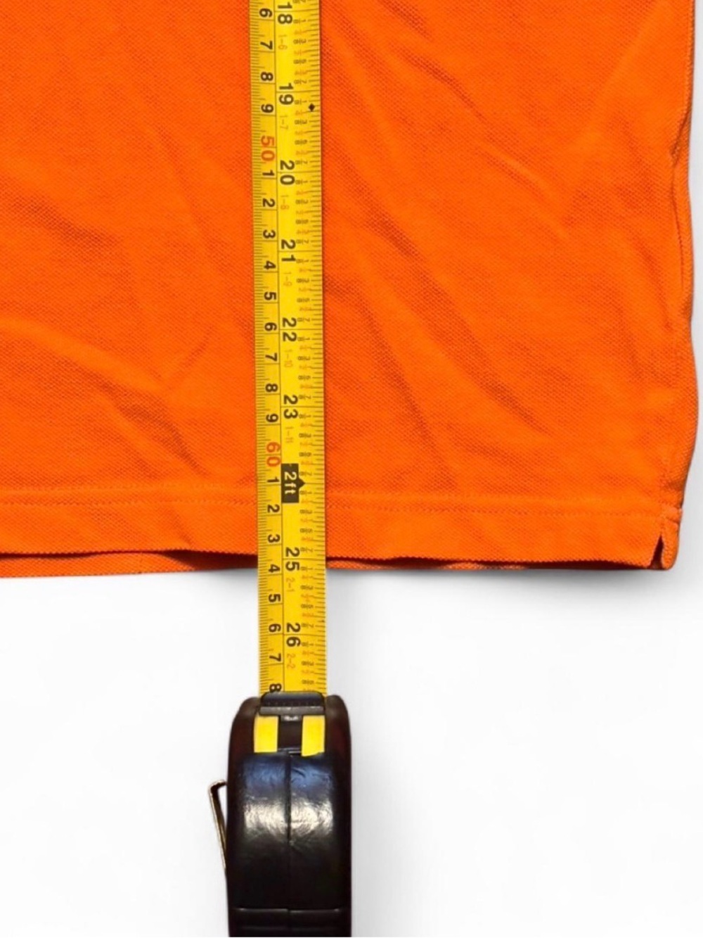 Moncler Polo Men’s Maglia Orange Short-Sleeve Polo with White Trim - Picture 7 of 8